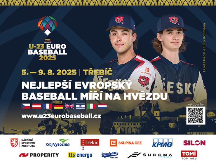 Mistrovství Evropy U23 v baseballu míří do Třebíče! Mistrovství Evropy U23 v baseballu míří do Třebíče!